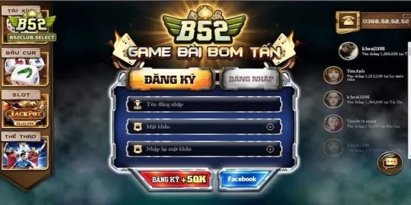 Ưu đãi và khuyến mãi khi đăng ký tại B52club